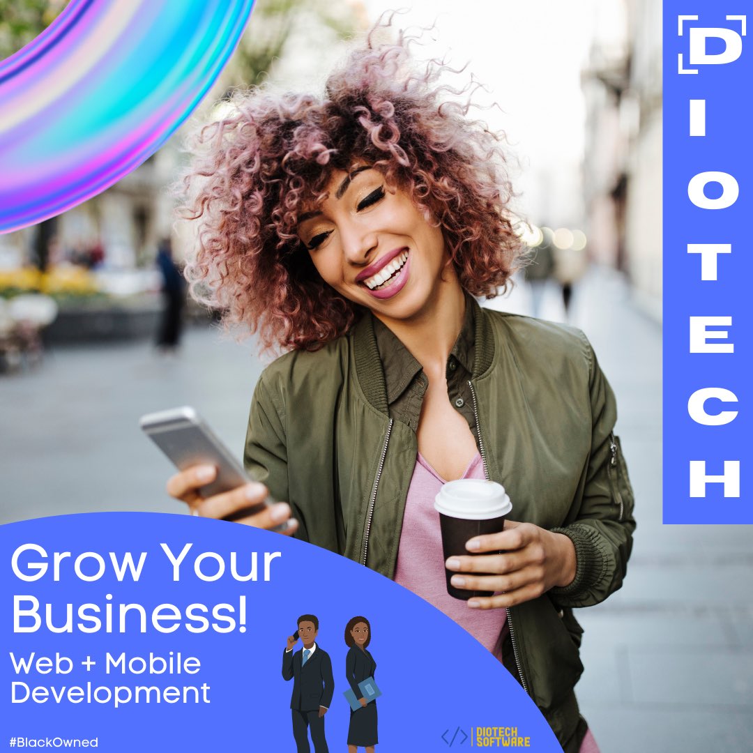 DiotechSoftware's tweet photo. We think it’s time to get your own application for your business. Let’s get started? #diotech #mobile https://t.co/C7ngCJC0FE