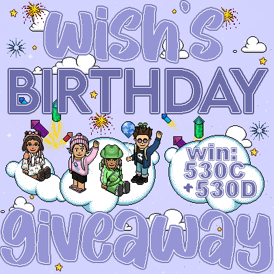 WishHabboCOM's tweet image. ☁️ To celebrate a year of Wish we have a massive  giveaway!
☁️ Win a 530c &amp;amp; 530d @Habbo code!
☁️ All hotels can enter! 
☁️ RT &amp;amp; Like &amp;amp; Follow to be in it!
☁️ Draws on 25/07/2021!
🌟 wishhabbo.com