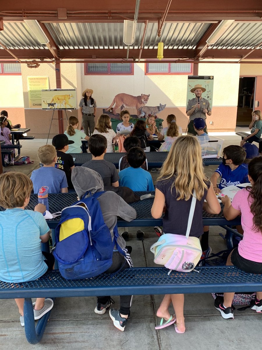 LVUSDLibraries's tweet photo. A great visit by the amazing author Cathleen Young @CathleenWrites who autographed copies of her book for our Camp #LVLearns students. Fun day building bridges with @SantaMonicaMtns Rangers too! #lvusd https://t.co/wSw04ZyXn6