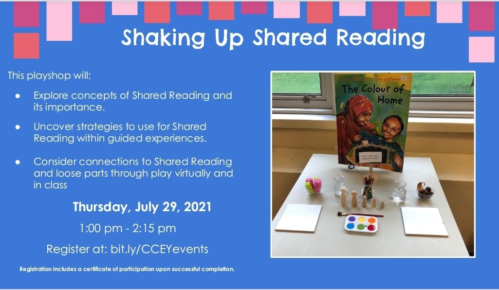 CoachesCornerEY's tweet photo. We have an incredible lineup of playshops coming in July. Check out our flyers and get more information at https://t.co/71Sp2XC9hL @a_thompsonclass @booklamations https://t.co/tEMCxGWfT6