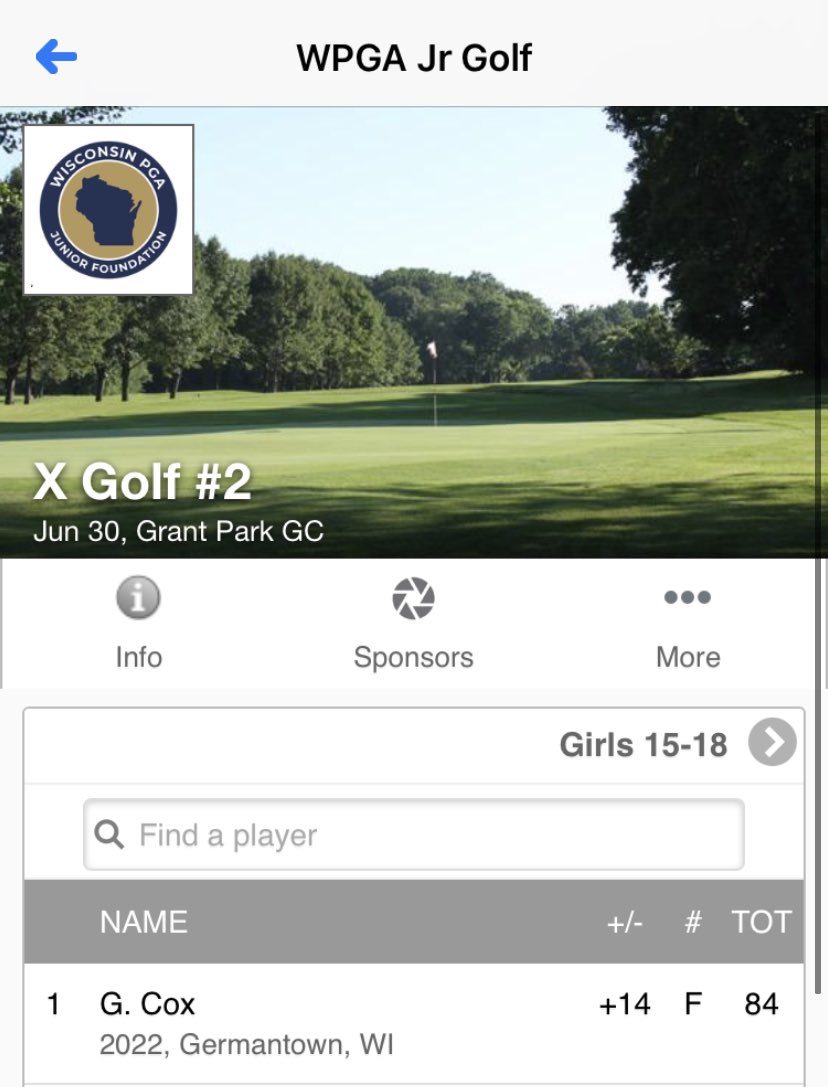 PR for our senior, Gabi Cox and a first place finish! Great job! #GGG