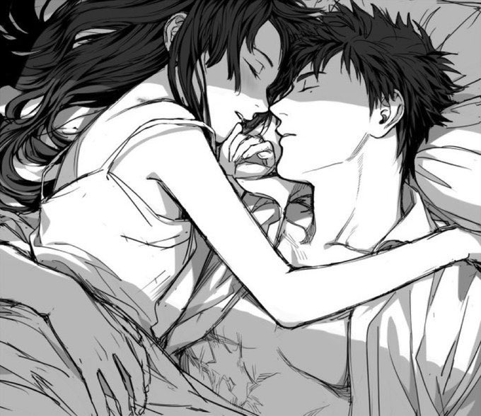 • Zane •

Zane would wake up first. But kept his eyes closed. He knew @_Hislittlewolf_ might hear this or not. But in a soft tone he spoke.

“Morning.. my love..”
