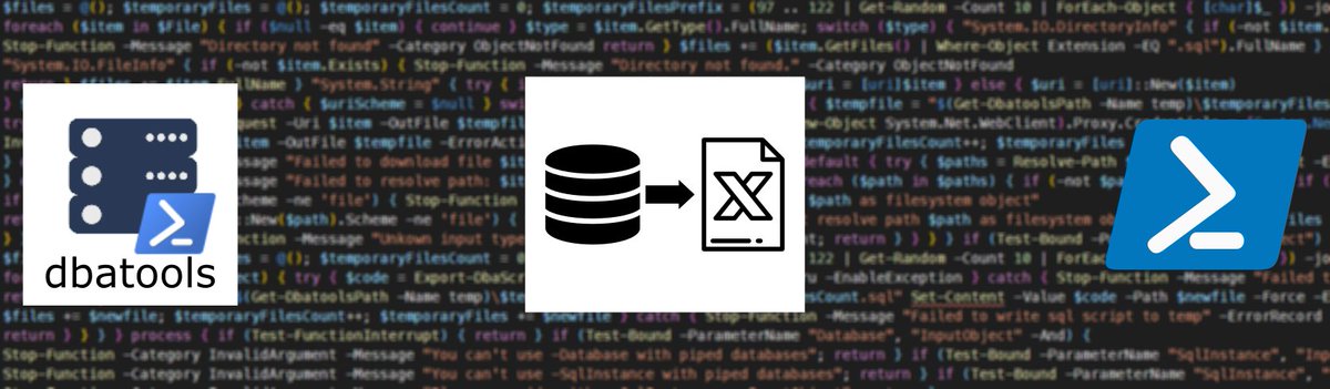 sql_jeff's tweet photo. Need to get your SQL query results to Excel?https://t.co/TaXrKb6ZyE #PowerShell #ImportExcel #dbatools https://t.co/qyJWGtJ4xH