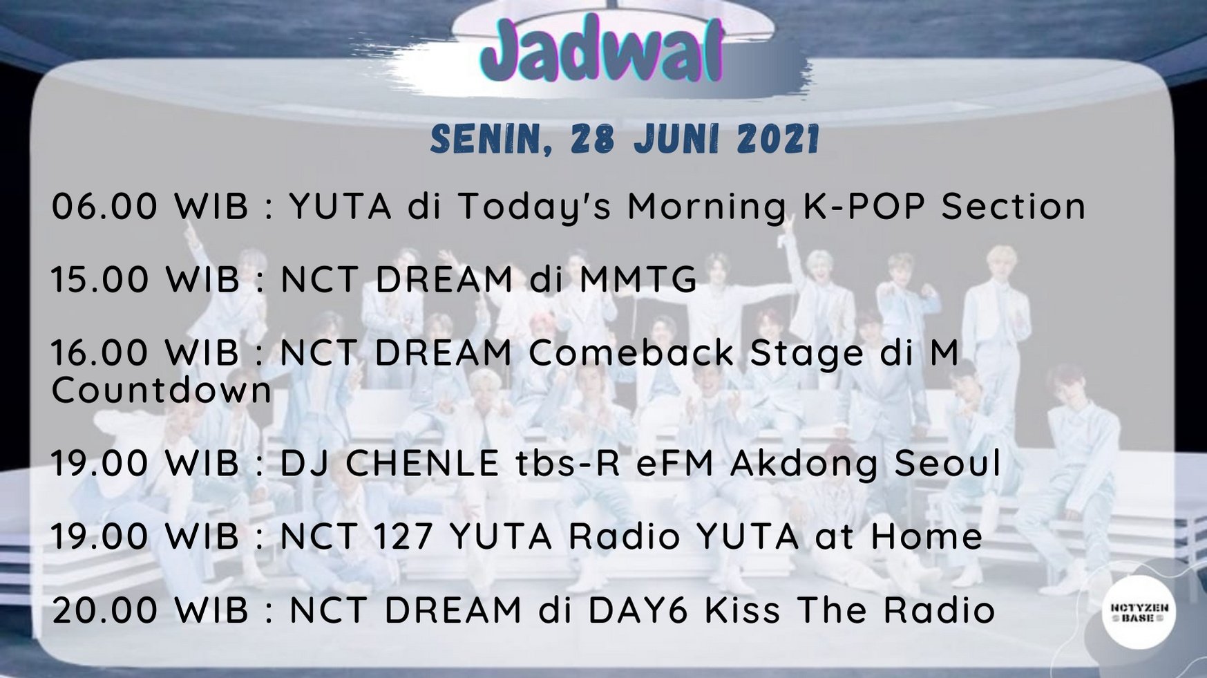Nctyzenbase 10 00pm Kst 00 Wib Nctdream Di Day6 Kiss The Radio T Co Nmclzs75qa T Co Lgwjtrkxn8 T Co Lgwjtrkxn8 T Co W0rtu4k2ra Nct Nctsmtown Dream Nctyzenbase Nctyzenbase
