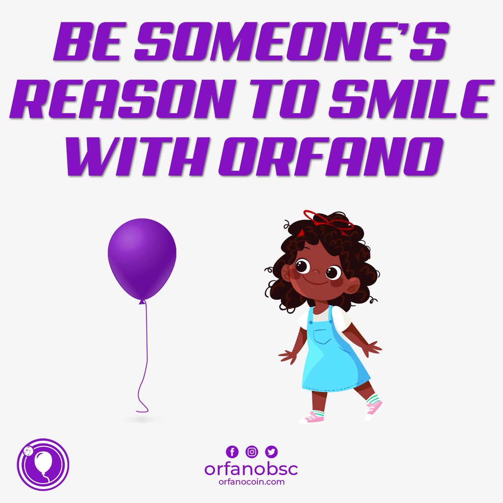 OrfanoX's tweet photo. Be the reason someone smiles. Be the reason someone feels loved and believes in the goodness in people.

https://t.co/o5qgzrMg48

#orfano #orfanotoken #orfanobsc #charitable #charity #donate #smile #orphan #school #cryptowallet https://t.co/2MCIUNBeX4
