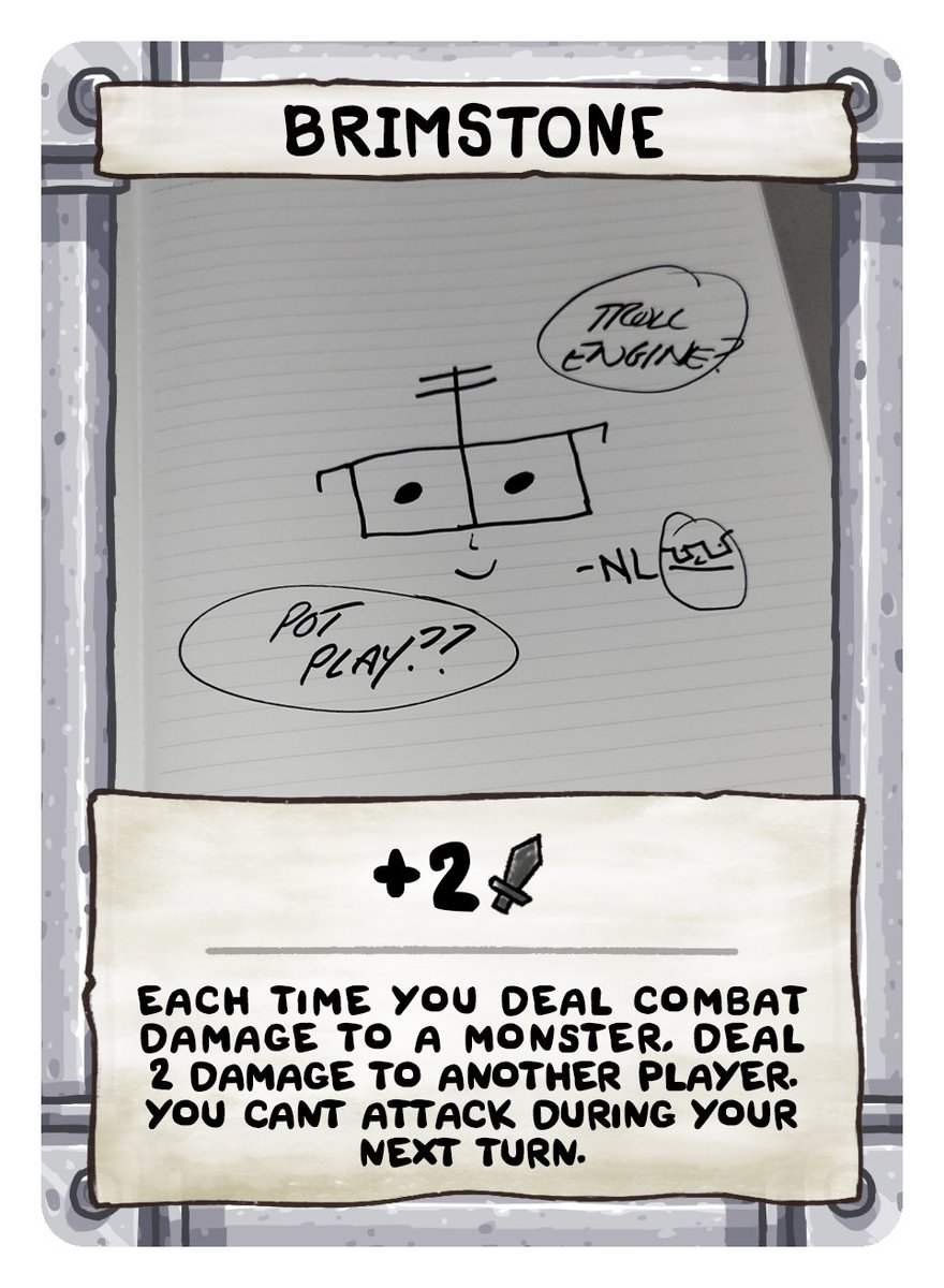 .<a href="/edmundmcmillen/">🜏 Edmund McMillen 🜏</a> hey is it okay if I spoil this four souls card? I hope I'm not stepping on anyone's toes ;)

thefoursouls.com