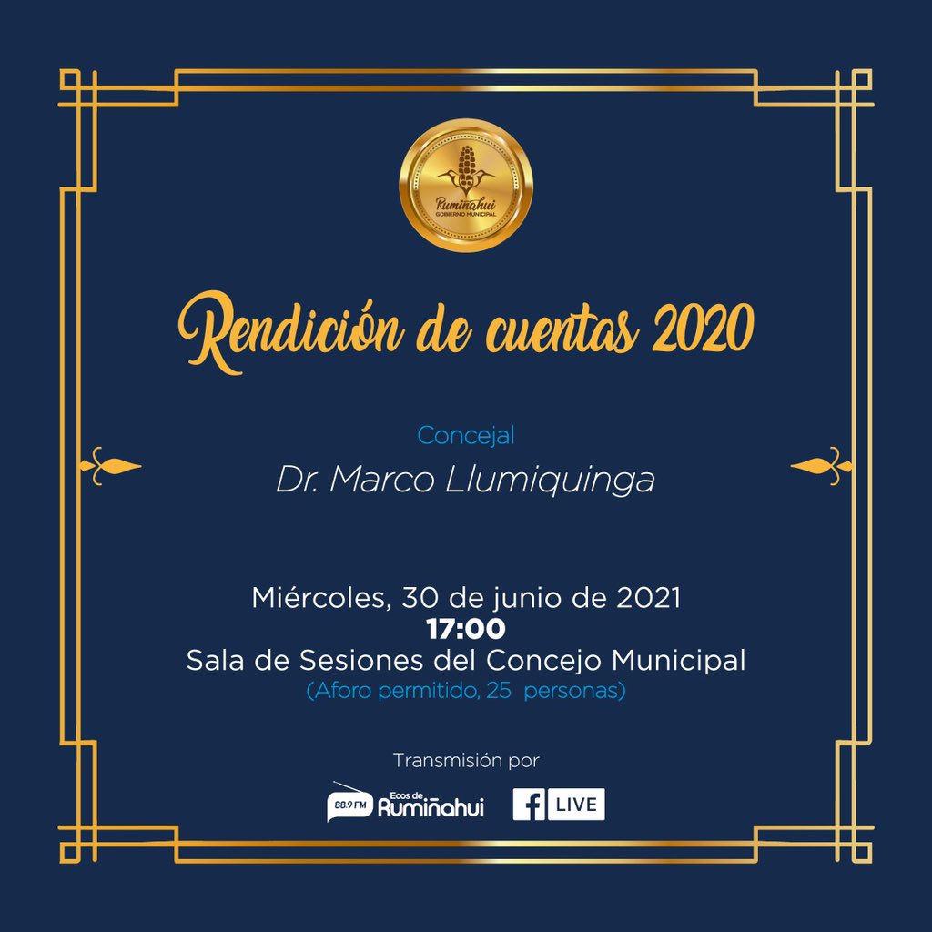 6Renacer's tweet photo. La asambleista @marjoriechavezm acompaño al concejal Marco Llumiquinga en su rendición de cuentas 2020 acerca de la gestión realizada en el Canton Rumiñahui. 

#Pichincha 
#Ecuador  
#RenacerLa6 
#CompromisoDeCambio
#Rumiñahui
@renzolombeida https://t.co/ky8gVkZIQn