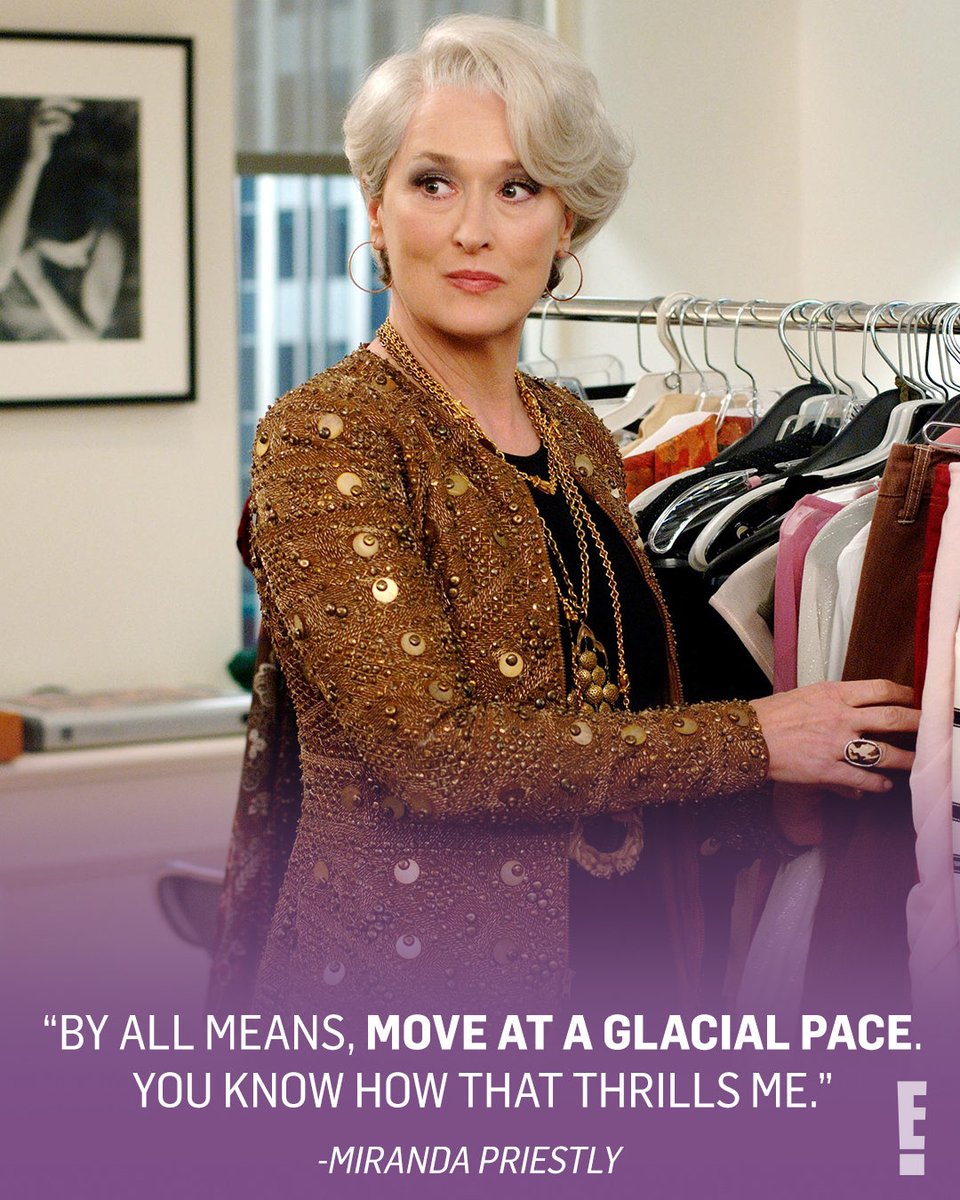 A Devil Wears Prada quote gallery? For the 15th anniversary?  Groundbreaking. (📷: Shutterstock), image size:960x1200