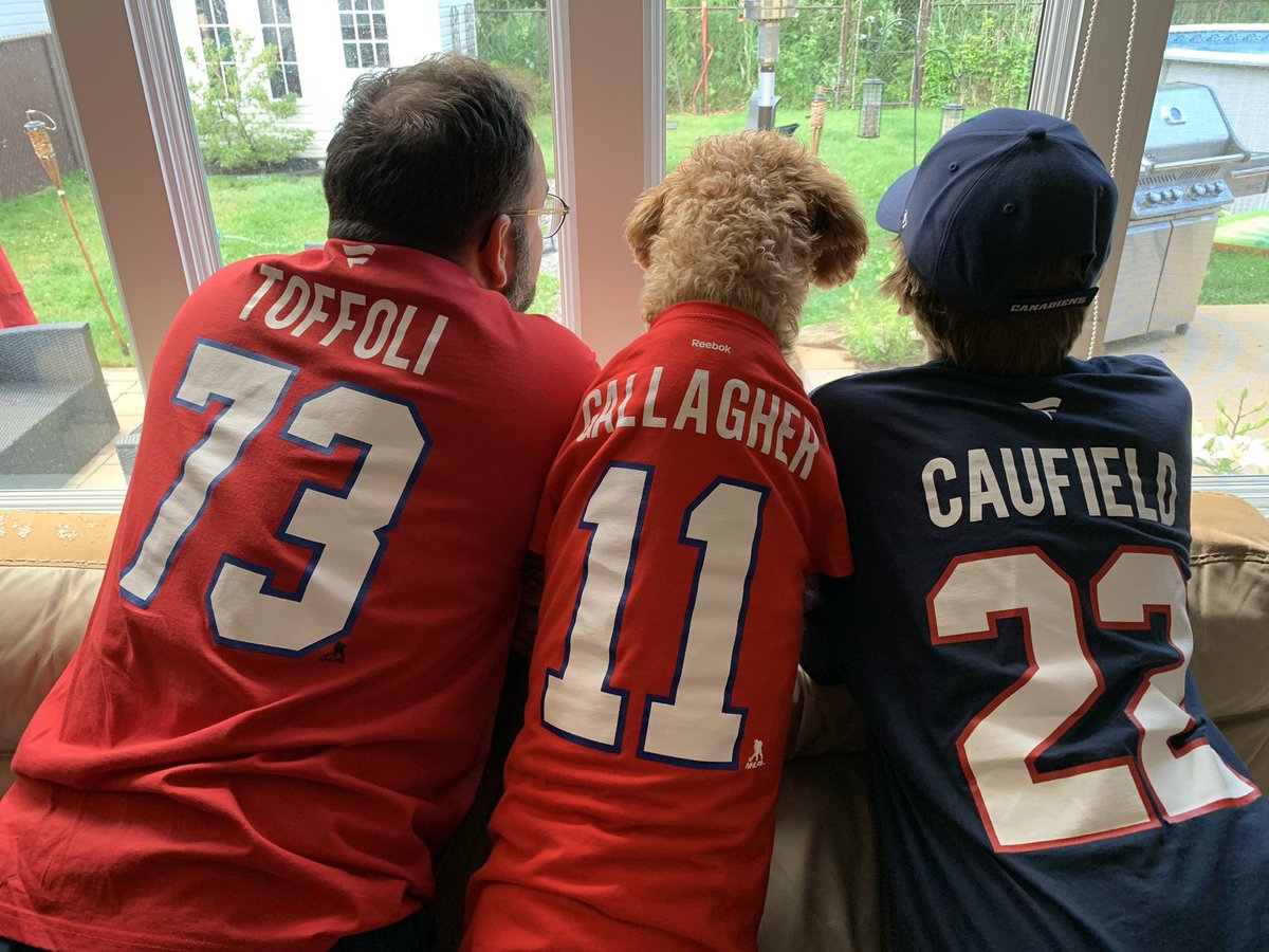 The boys are ready looking at the squirrels until the game starts!!!  #GoHabsGo #questto25 #believe