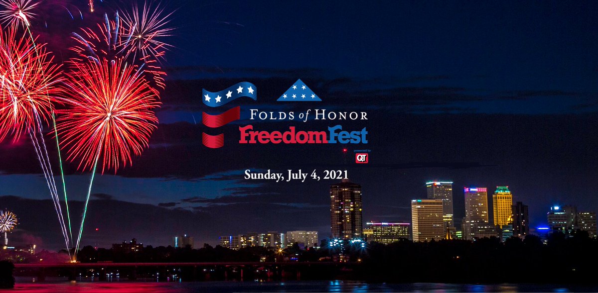 What are you doing for the Fourth? 
freedomfesttulsa.com
#July4th #fireworks #fireworksshow