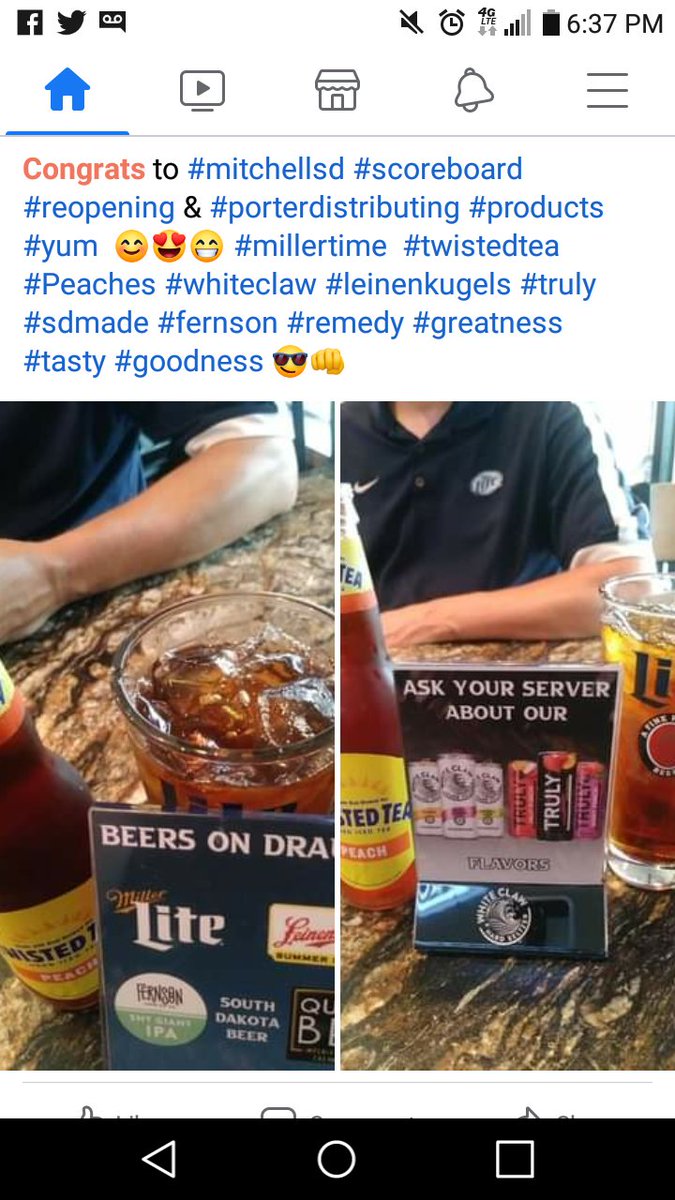 AmandaRoseArose's tweet photo. #PorterDistributing #products at #mitchellsd #scoreboard πππͺ https://t.co/V7FZafebZe