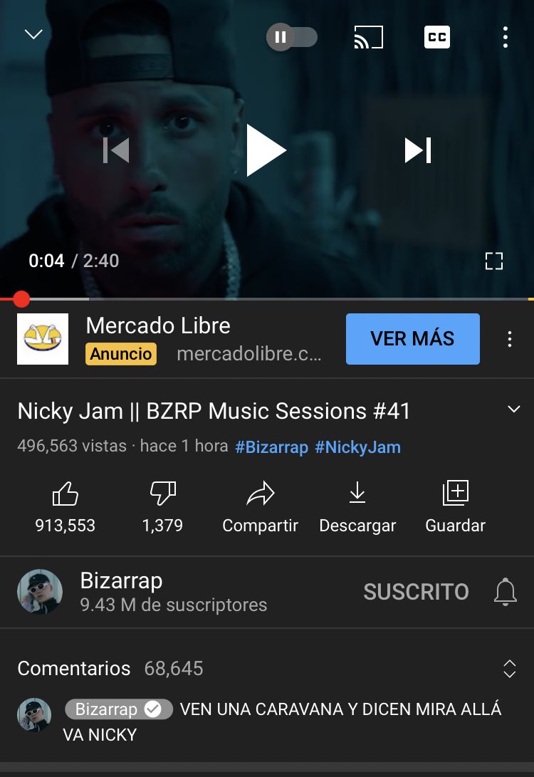 KenauMP's tweet photo. Solo @bizarrap y @NickyJamPR pueden lograr esto 🤘 ¡mas likes que vistas! Alm JAJAJAJA #BZRPMusicSessions https://t.co/FWlwOF1Qi3