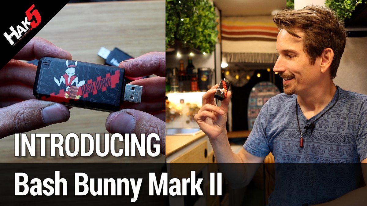 Bash Bunny Mark II - Story Time! 
Premieres tomorrow on YouTube: youtu.be/-UmvZdDxCiI 
Available now: hak5.org
Excited to share stories of hijinks &amp; bank heists w/ help from <a href="/mubix/">Rob Fuller</a> <a href="/jaysonstreet/">Jayson E. Street 💙 🤗💛</a> <a href="/sehnaoui/">Khalil</a> <a href="/sebkinne/">Sebastian Kinne</a> <a href="/dualcoremusic/">Dual Core</a> <a href="/justfoxtrot/">marc</a> <a href="/NotKorben/">Korben</a> &amp; <a href="/_MG_/">MG</a>