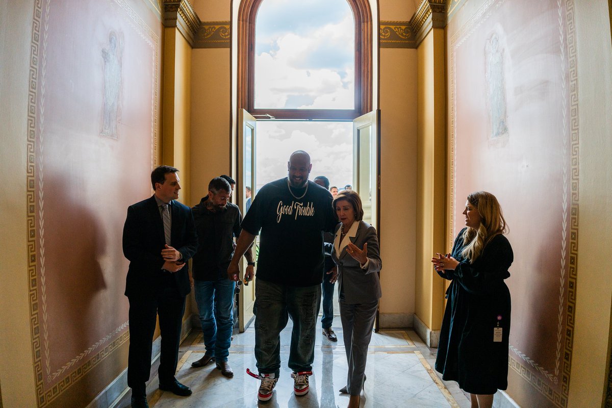 libradunn's tweet photo. Thank you @SpeakerPelosi for hosting us Officers from January 6th and being persistent about seeking justice and accountability. You are appropriated. https://t.co/vlyDuLjgwX