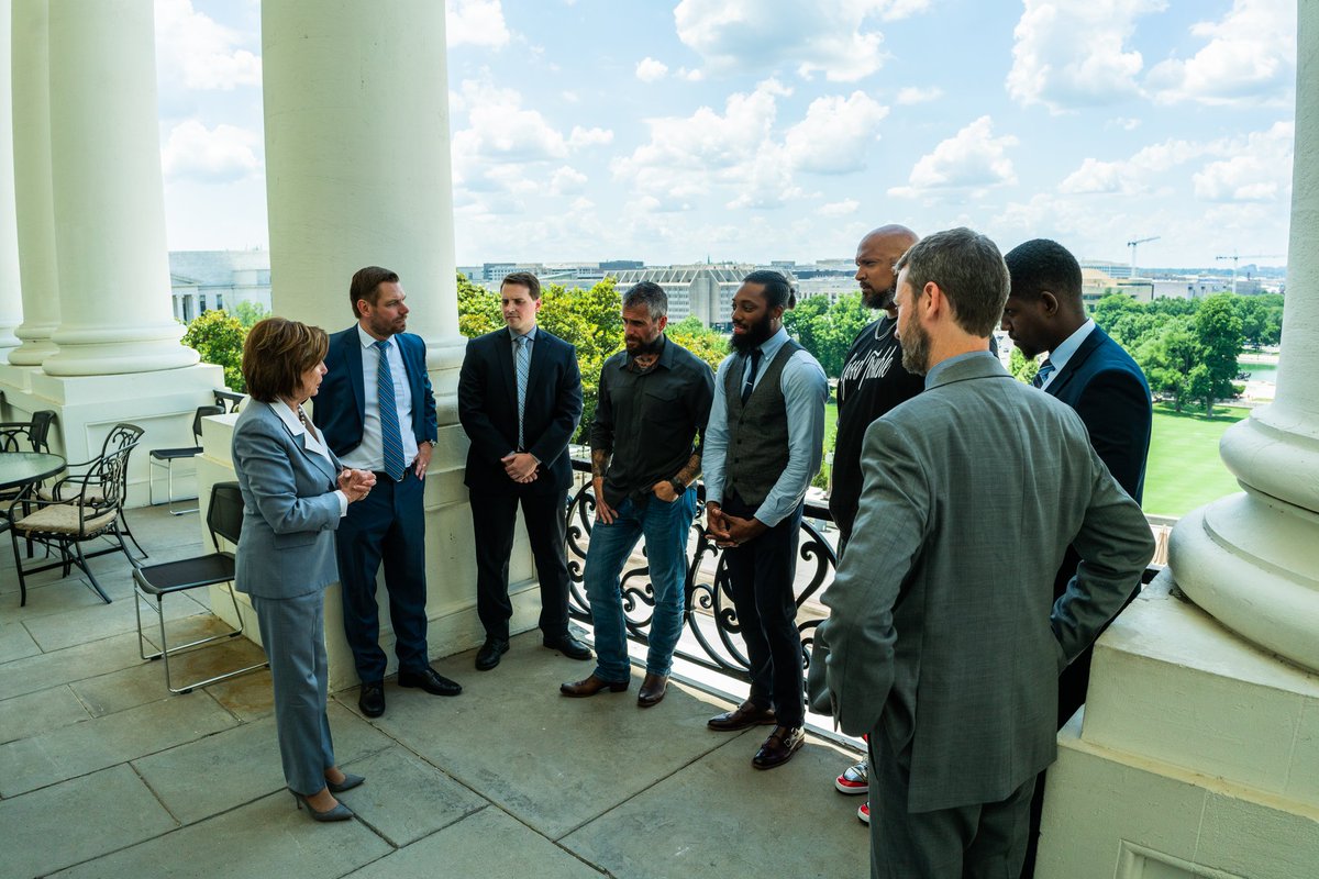 libradunn's tweet photo. Thank you @SpeakerPelosi for hosting us Officers from January 6th and being persistent about seeking justice and accountability. You are appropriated. https://t.co/vlyDuLjgwX