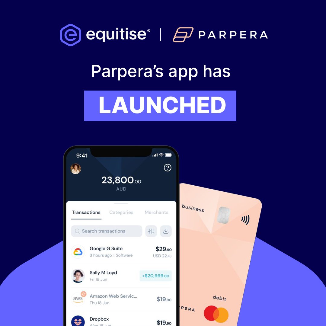 Past #equitycrowdfund Parpera is celebrating the start of FY22 with the launch of its app! 🎉

Apple App Store: buff.ly/3jpqfjF
Google Play Store: buff.ly/3jyfL1L
 
#parpera #bettermoneyforbusinesses #bettermoneyforeveryone #fintech #startup