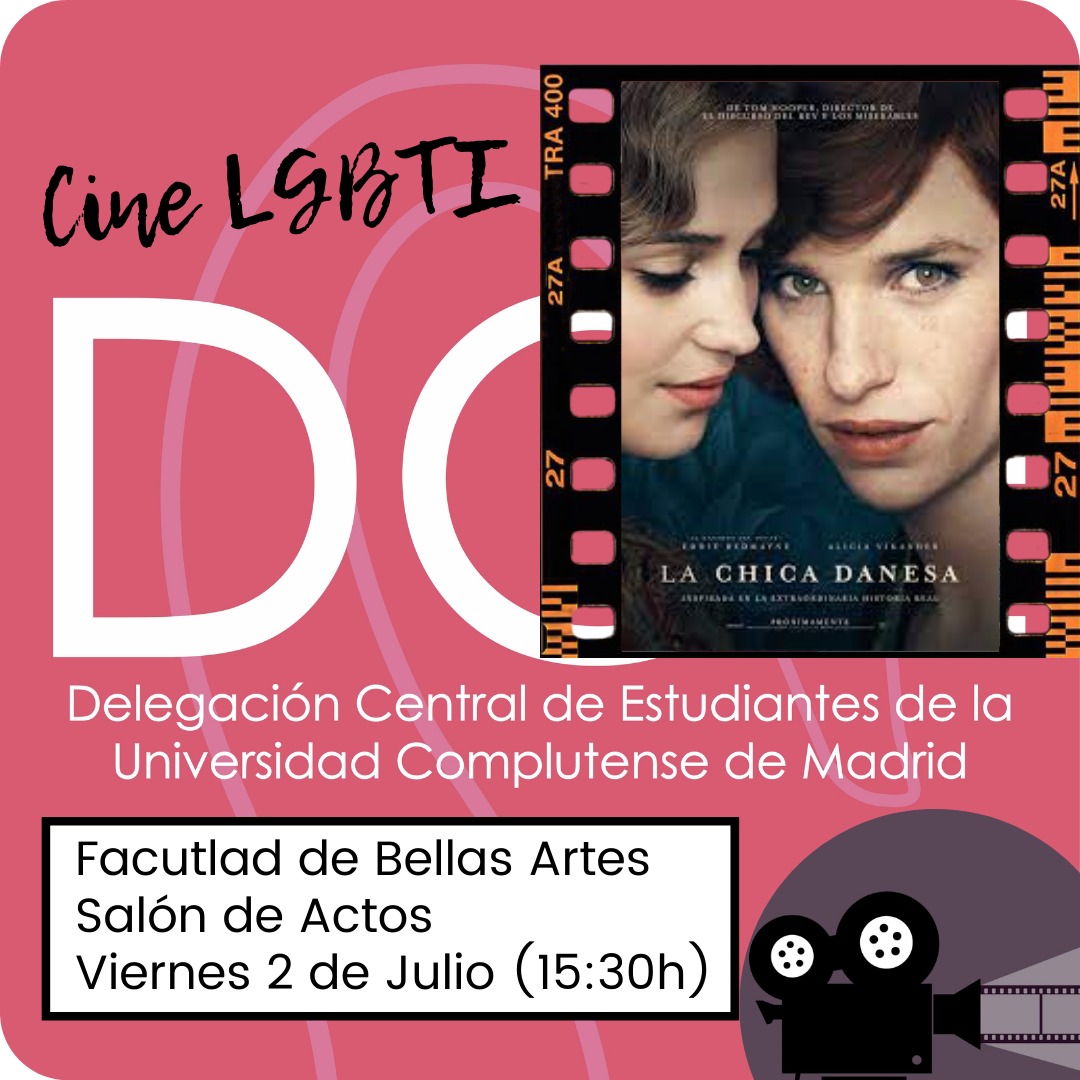 🎬 Este viernes os esperamos de nuevo para una nueva sesión de cine. Está vez "la chica danesa" 👉forms.gle/JqeBfvEPzRhpSS… pic.x.com/K7IxodcZDe
#OrgulloLGTBI #Universidad #Estudiantes #ucm