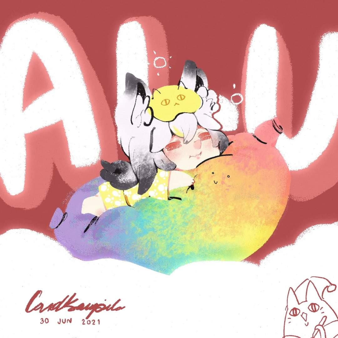 aluchan111's tweet photo. อลูกำลังนอนหลับบนกล้วยยักษ์สีรุ้งล่ะ! (*¯︶¯*) 💖🍌
ขอบคุณภาพ FA จากคูม Cardkaewpila นะแง้ว~♡
#ALUProject #ALUV2ART #แมวกล้วย https://t.co/QPoo4MQaAl