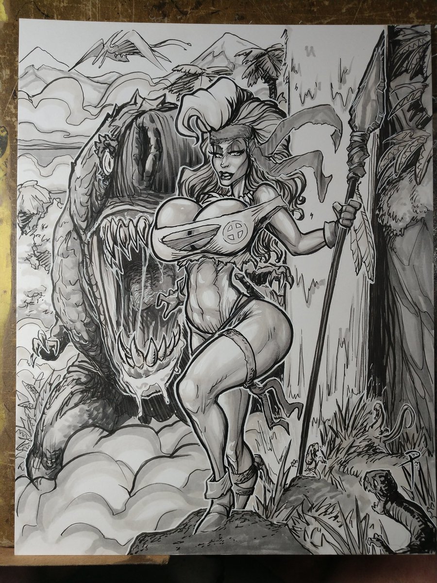 boobdanart's tweet photo. Amazing Last day of #FragaJune !! With @PinkBunnySaysSo Savage Land Rogue was the prompt. Amazing art and people on show!!! π @JonMalin @andysmithart @comickelsey @RenieDraws @unhingedent @mattbahr6 @Plaster_Harris @PatrickThomasP1 @aaronlopresti #MarvelComics #SavageLandrRouge https://t.co/TiMUUYDAil