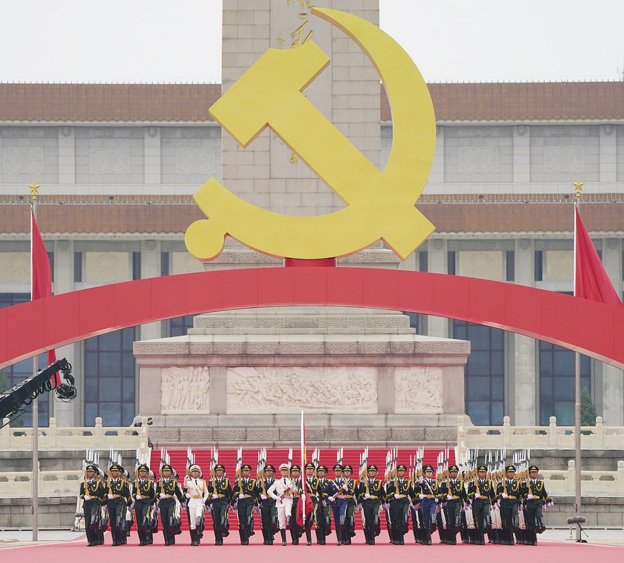 XHNews's tweet photo. Highlights of ceremony celebrating the Communist Party of China (CPC) centenary in Beijing #CPC100Years https://t.co/d1Ihd9qwdj https://t.co/rIwy5guxS6