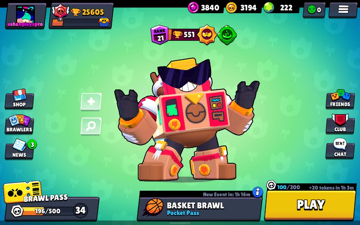 eshanplays's tweet photo. New skin DIY surge @BrawlStars #BrawlStars https://t.co/biSh6hOets