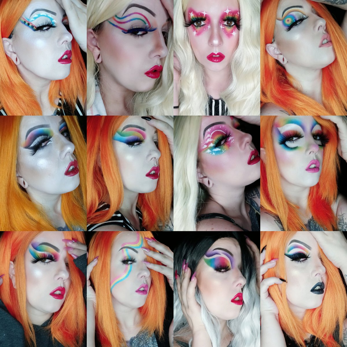 karanezza's tweet photo. These last 30 days of my #365DaysOfMakeup challenge I devoted to creating looks for #PrideMonth2021 as a way to show my loving support for the whole LBGTQ community! https://t.co/1lFDQDS5NV