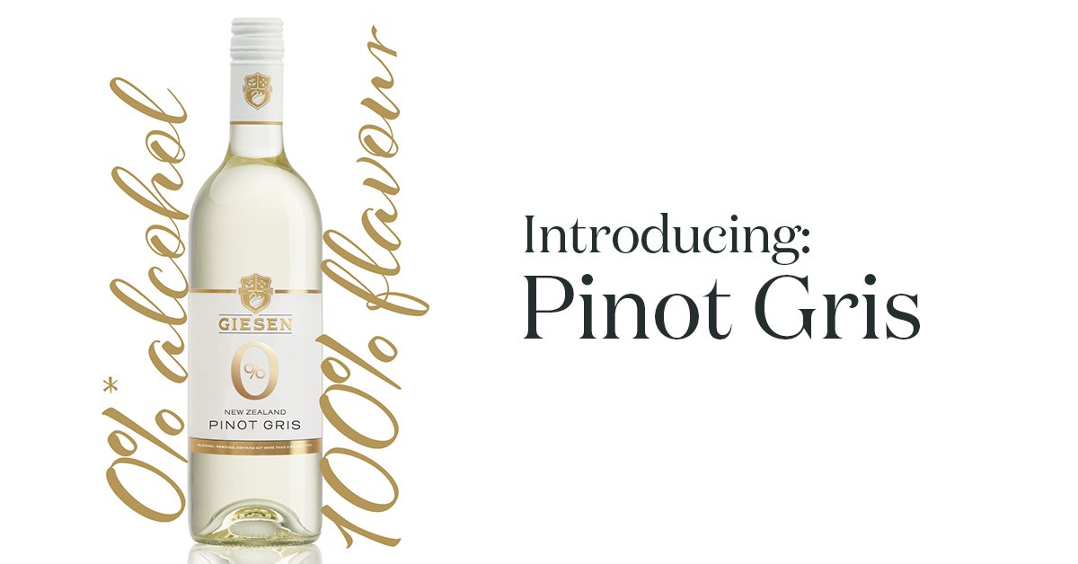 Launching today here in New Zealand! We're proud to bring you the second wine in our sell-out alcohol-removed wine range - a crisp, refreshing New Zealand #PinotGris with the alcohol gently removed.  Read more: bit.ly/zero-alcohol-p…