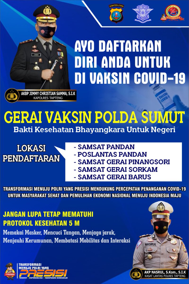 Ayo bersama sama daftarkan diri anda untuk Vaksin