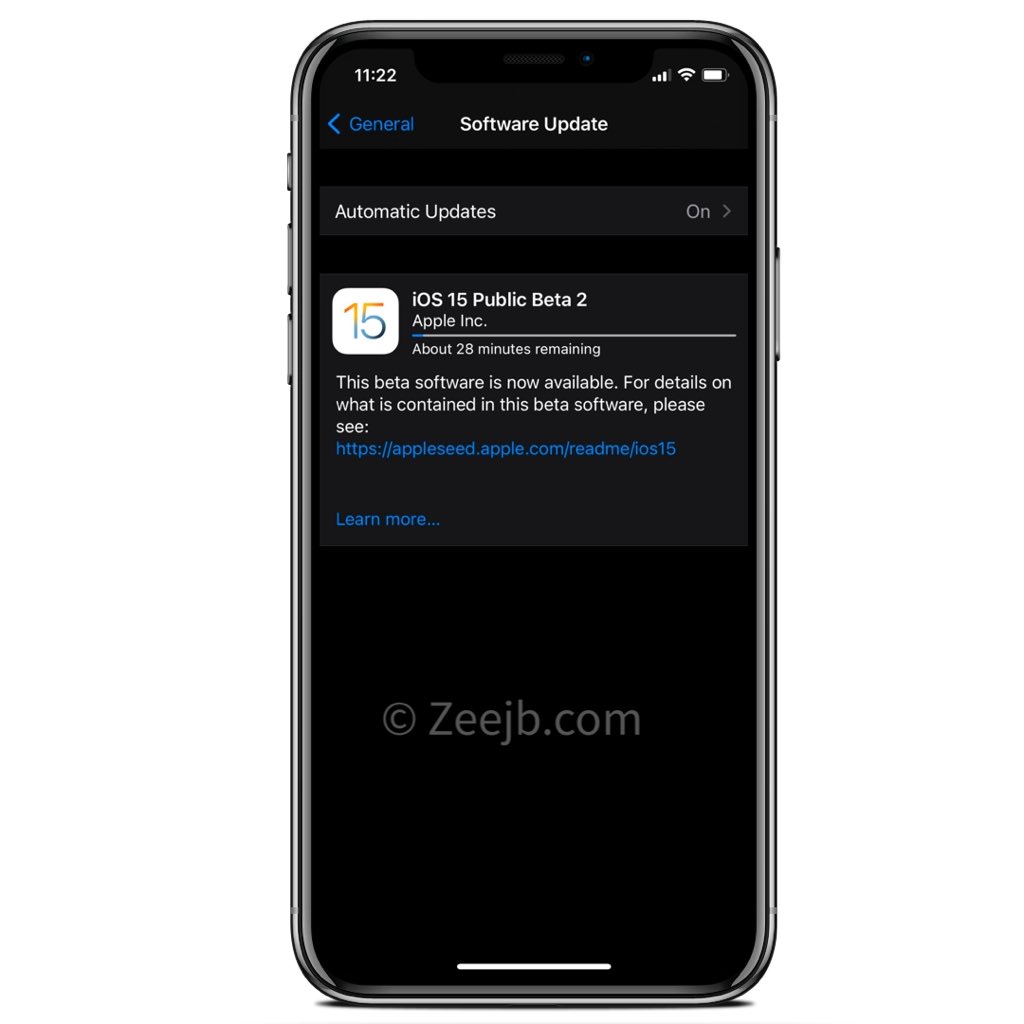ZeeJailbreak's tweet image. iOS 15.0 Dev Beta 2 (19A5281j) has been released. #iOS15 (re-release ) #iOS15DevBeta2 #iOS15Beta2