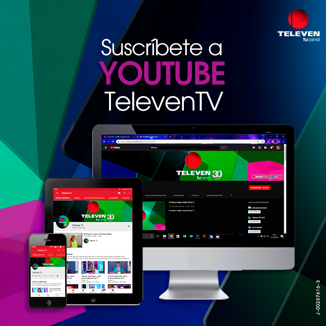 Canal_Televen's tweet photo. Si no pudiste ver tu programa favorito en vivo ingresa a nuestro canal de #Youtube 👉 TelevenTV🔴  para disfrútalo cuando y donde quieras ¡No olvides suscribirte y activar 🔔!
#ACuidarnosTodos https://t.co/GJvTTRBKQt