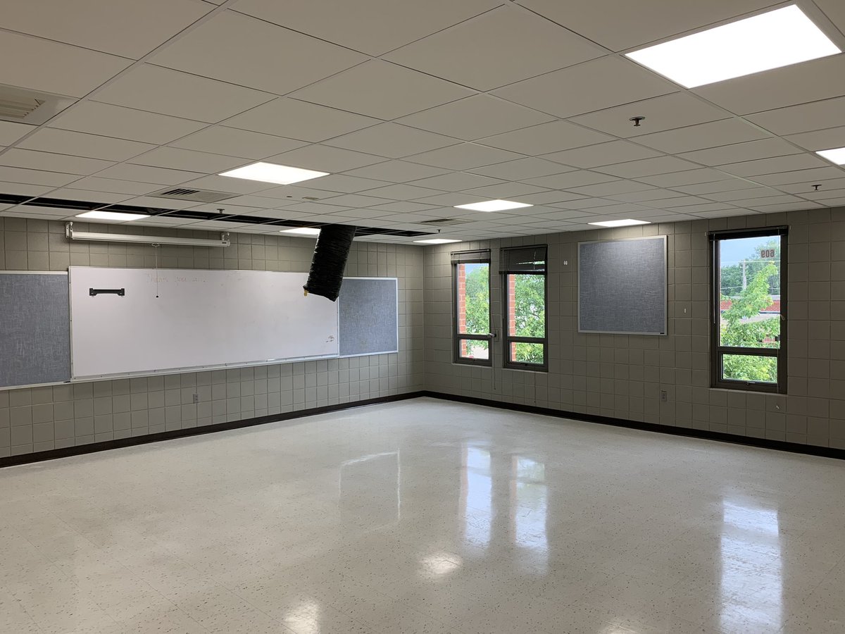 rktect_1's tweet photo. Classrooms are starting to come together @TJMSPatriots_ . There is still a lot of work going on in classrooms and halls but the new ceilings and lighting look amazing. #jcschoolsprogress https://t.co/TLJI6xn07K