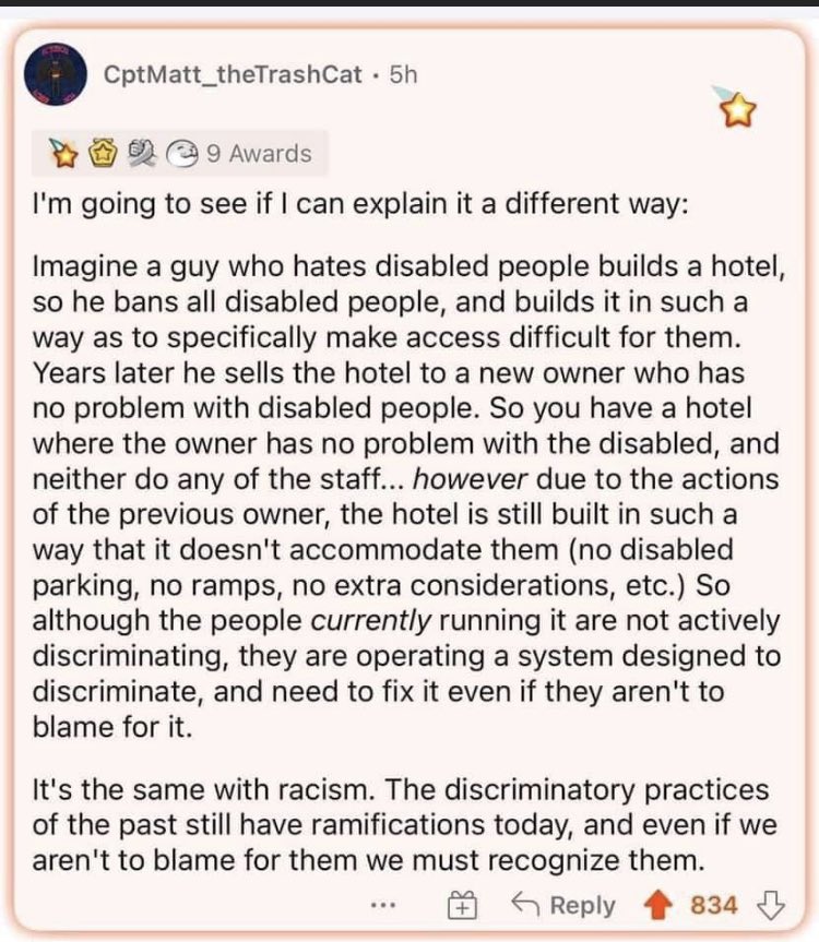 amurrer3's tweet photo. Powerful metaphor for Critical race theory. https://t.co/4tyOogECsq