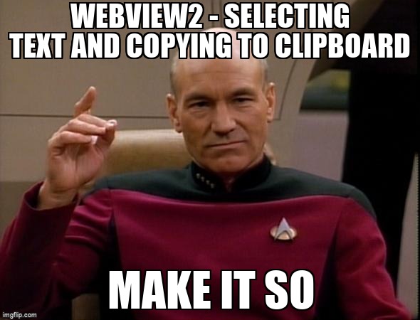 overflow_meme's tweet image. WebView2 - Selecting text and copying to clipboard stackoverflow.com/questions/6818… #visualcpp #webview2 #mfc