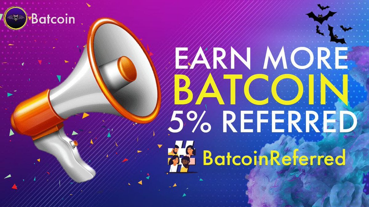 BatcoinBSC's tweet photo. 📌Hello Vampires community 🦇 remember that for each friend you invite to be part of the 2 pre-sale round you will earn 5% of their purchase 🚀🚀 which will be sent to your wallet at the end of the pre-sale round ✅ #BatcoinReferred #Batcointhemoon #BatcoinArmy #Batcoincommunity https://t.co/2a1sWyUaeG