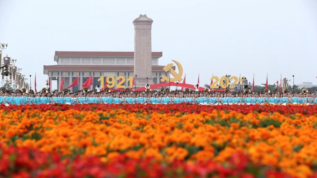CGTNOfficial's tweet photo. #XiJinping: We have never bullied, oppressed or subjugated the people of any other country, and we never will. #CPC100 https://t.co/kBwgscoEPL