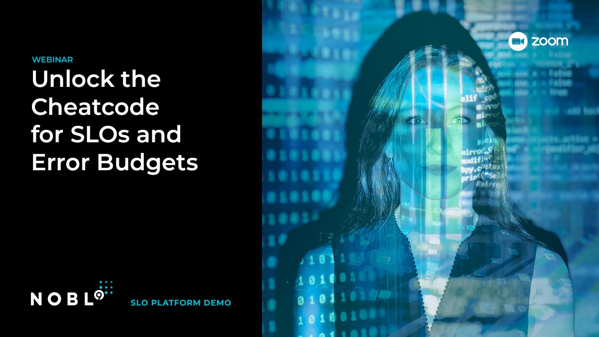 nobl9inc's tweet image. 📢📢📢Tomorrow📢📢📢 Join this webinar to learn how YOU can unlock the cheat code to #relaibility! 

🗓 09:00 am PT 
📌 via Zoom 
 🔗Register for FREE nobl9.zoom.us/webinar/regist…