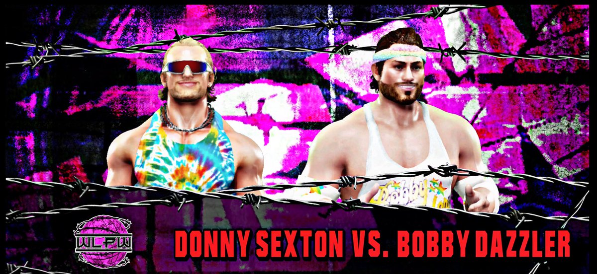 ROYOxSOLOMON's tweet photo. A match you don’t want to miss! @BobbyDa45843664 makes his return as he faces the egotistical Donny Sexton. Can Dazzler defeat Tye-Dye Rebel? Only live on #WLPW https://t.co/CTFzgAZ1k4