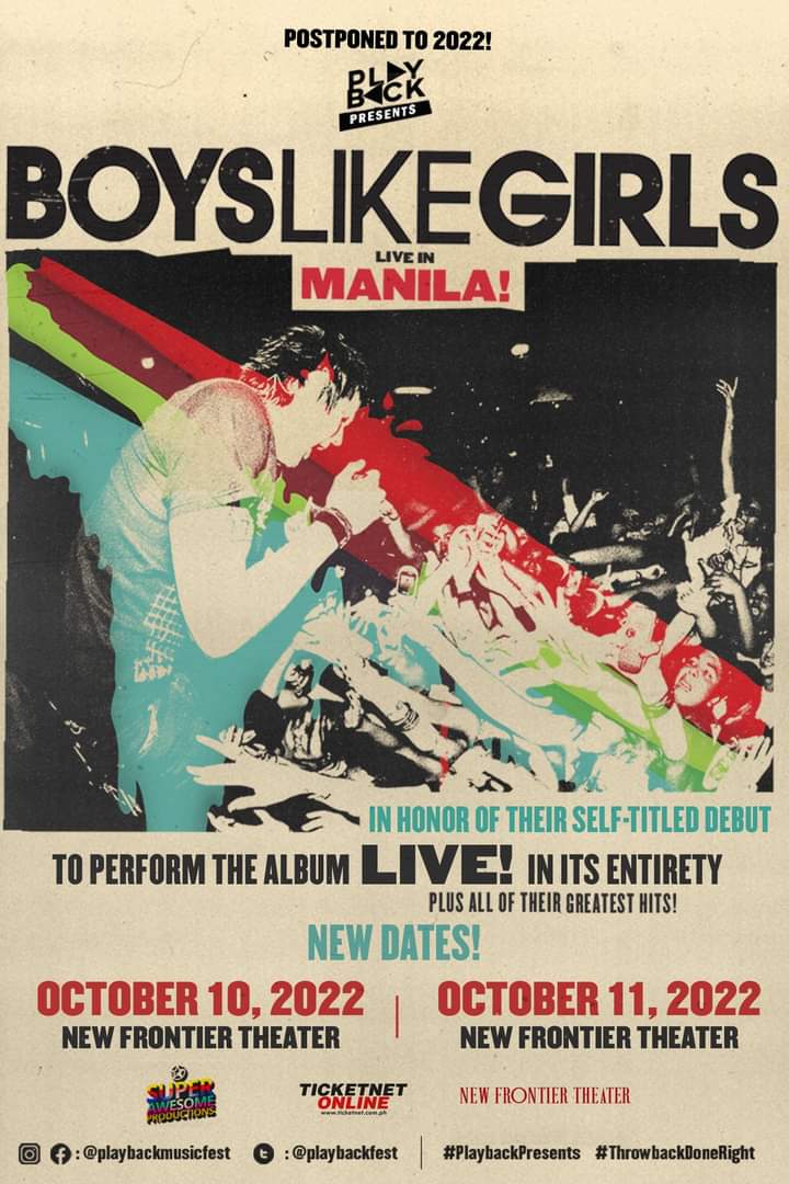 PlaybackFest's tweet image. ANNOUNCEMENT: New Dates
Playback Presents: Boys Like Girls Live in Manila

Details at facebook.com/13555885112234…