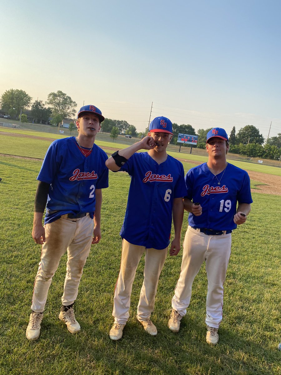 stjosephjoes's tweet photo. Final (7in)

St. Augusta: 3
Joes: 12

The bats were 🔥🔥 tonight as the Joes roped 4 home-runs😱😱 

A. Weisser, T. Blommer, A. Rott (2) https://t.co/6DbutIw1WH