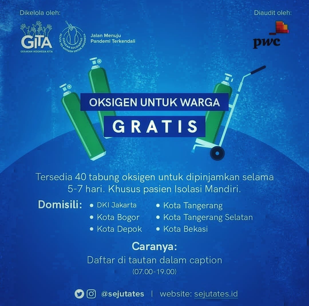 drpriono1's tweet photo. Bila ada yg butuh oksigen bisa hubungi @sejutates https://t.co/936SHLK0eu