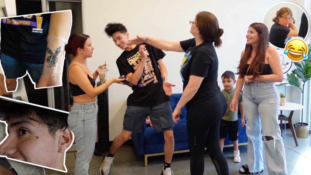 lauramellado's tweet image. I TOOK MY BROTHER TO GET TATTOOS PRANK ON MY MOM!!! *funny af* youtu.be/1xIvEW-gOJU 💀💀🤣😂😂😂