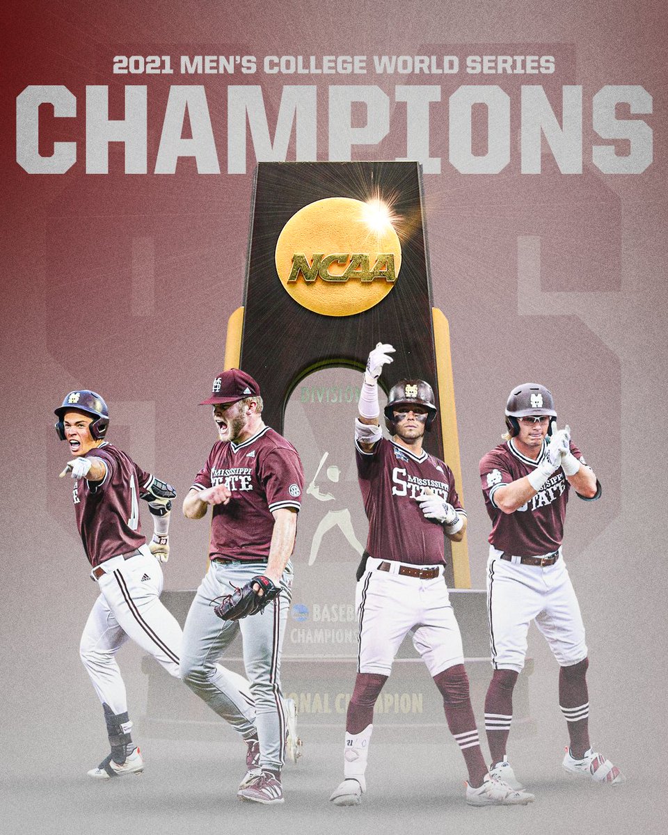 THE MISSISSIPPI STATE BULLDOGS ARE NATIONAL CHAMPIONS 🏆 #CWS