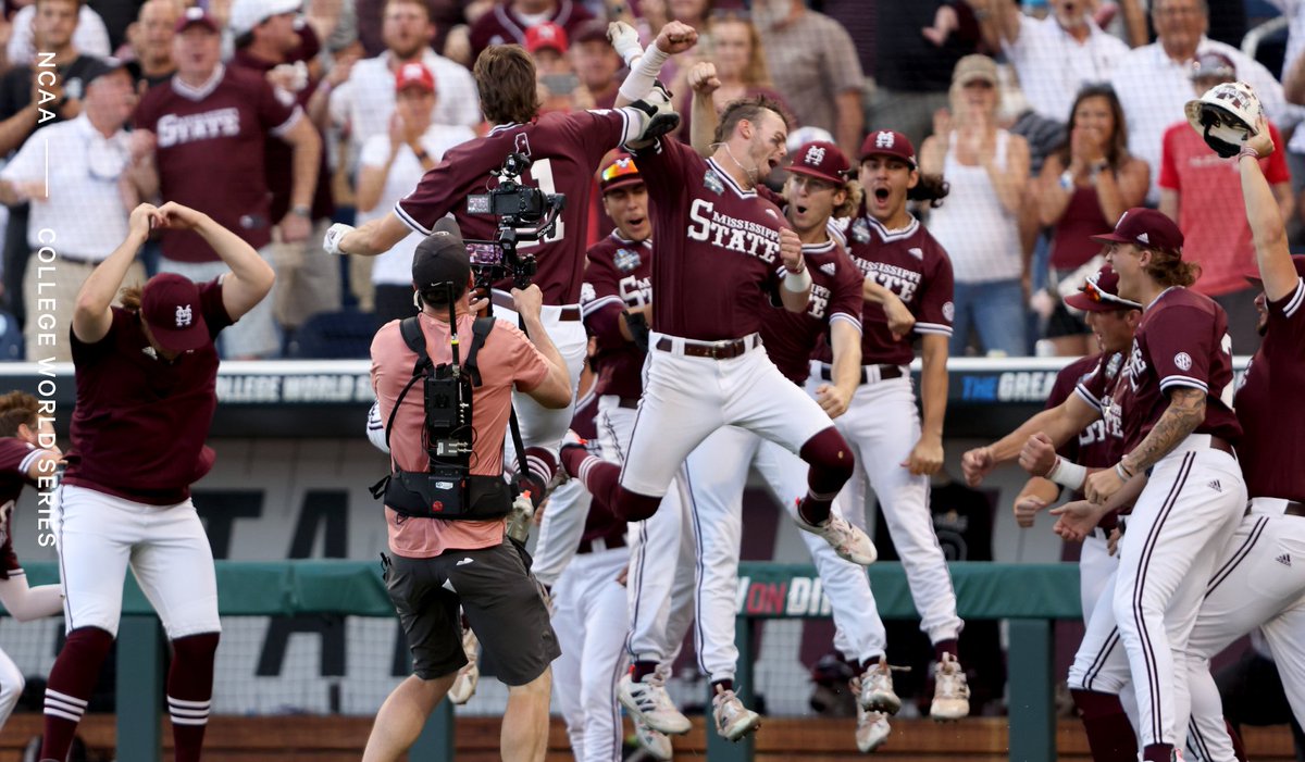 TheAthletic's tweet photo. Mississippi State has never won a team national title in any sport.

Until tonight.

Congrats to @HailStateBB, the 2021 #CWS National Champions 🏆 https://t.co/mp6KWYYZNc