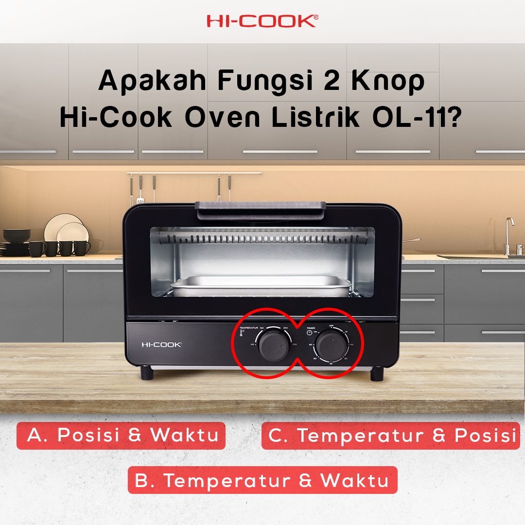 hicookofficial's tweet photo. Yuk jawab yukk apa nama fungsi 2 knop Hi-Cook Oven Listrik OL 11 diatas! Buat Sahabat Hi-Cook yang udah tau langsung jawab di kolom komentar yaaπ
-
#HiCookIndonesia
#HiCookOvenListrik
#MasakDimanaKapanSaja https://t.co/NstllBUyAQ