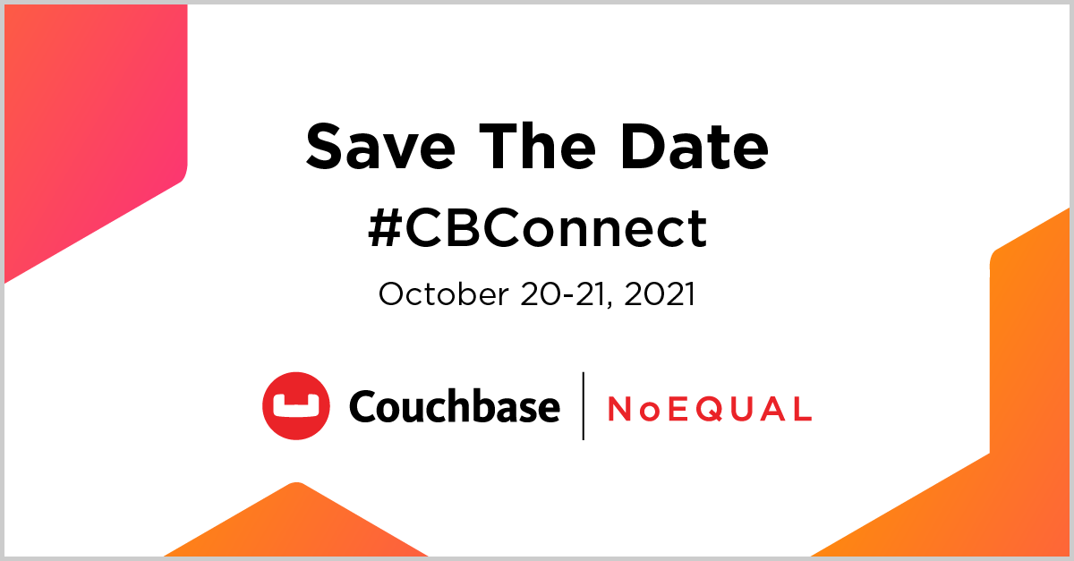 couchbase's tweet photo. Have you saved the date for #CBOnline? 

This 2-day event will be action-packed w/ Couchbase content &amp; will feature product experts, customers, partners, &amp; community members highlighting our newest products and capabilities and so much more. 

https://t.co/Q6D803YBeQ https://t.co/uGWfLHYl4C
