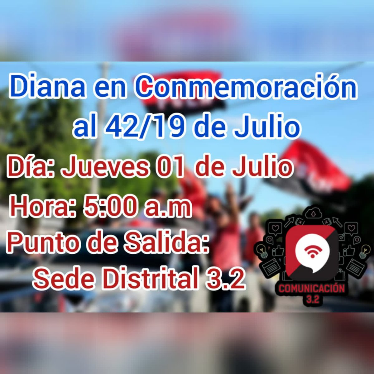 #42Veces19SiempreMásAllá Mañana Jueves iniciamos el mes de Julio Victorioso ❤🖤 Con Espíritu Revolucionario😎 en Amor en Paz en Unidad y Solidaridad
Mes en el que Conmemoramos a nuestros Héroes y celebramos nuestras Victorias⭐ Junto al Comandante Daniel #JulioCaminosDeVictorias