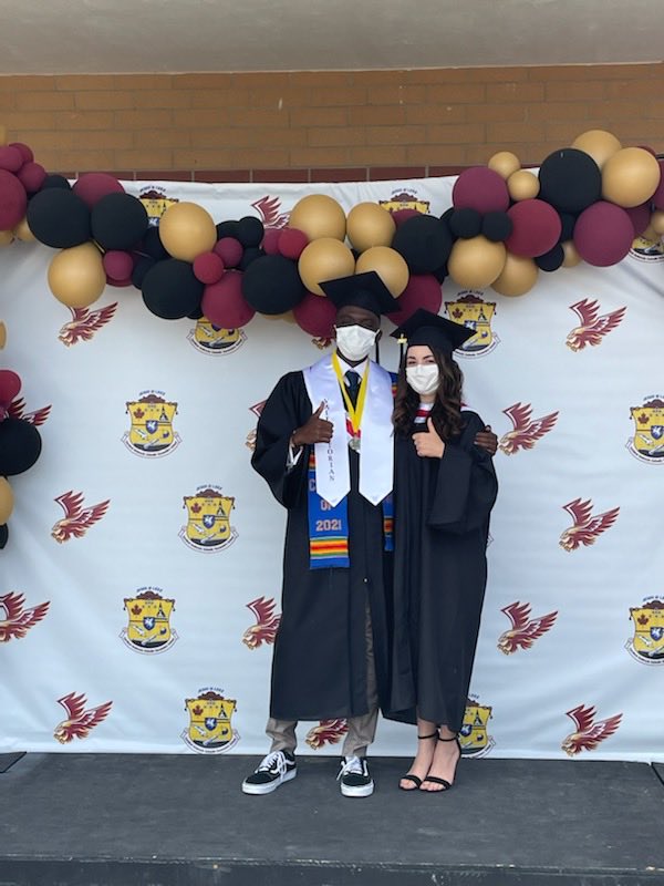 speranza_dpcdsb's tweet photo. A Final Congratulations to our Graduates. Thank you Nana and Christina for your eloquence, passion and conviction in your graduation addresses. Brilliant 💥
Congratulations RiverHawks.
Class of 2021, Go do your Best in the Next. 🙏🏻🎓❤️💛 https://t.co/AhxZHzTbKM