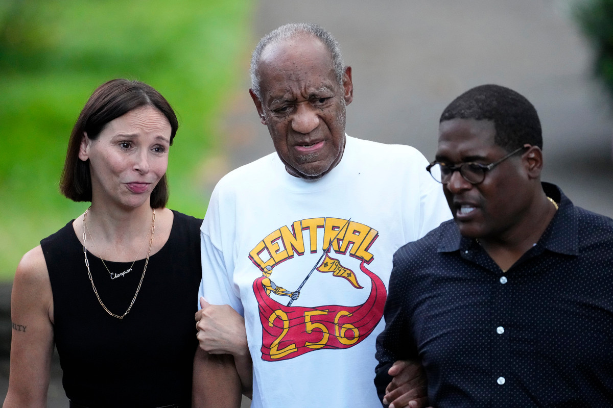 Bill Cosby celebrating freedom with pizza, plans to get back on stage