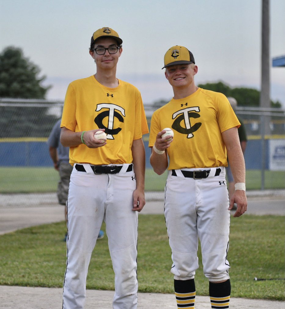 Two #homers in tonight’s <a href="/tctrojanbasebal/">Tri-Center Baseball</a> WIC SEMIFINALS WIN <a href="/KozealTrent/">Trent Kozeal</a> &amp; Drake!