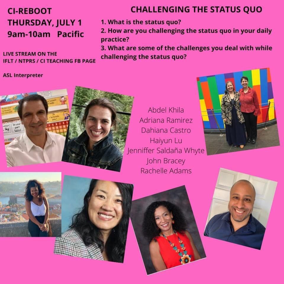 Haiyunlu's tweet image. Why do I join the #CIReboot panelists for a discussion on challenging the status quo? Because nobody is free of the impact of #implicitbias  and #internalized #racism or #dominance. I commit to support every student. 
What about you?  Join me on this panel discussion